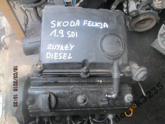 Двигатель SKODA FELICIA 1.9 SDI 98г. в сборе AEF