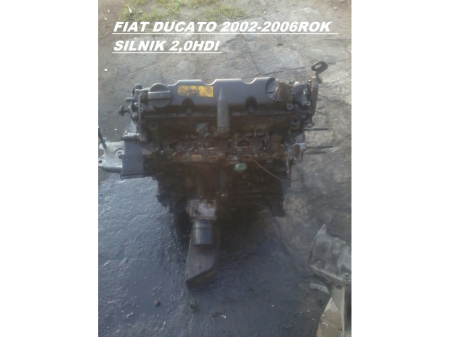 FIAT DUCATO двигатель 2, 0HDI JUMPER BOXER 02-06rok