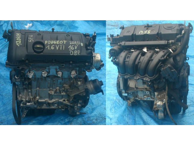 Двигатель Peugeot 207 308 3008 1, 6 VTI 120KM 5FW 08г..