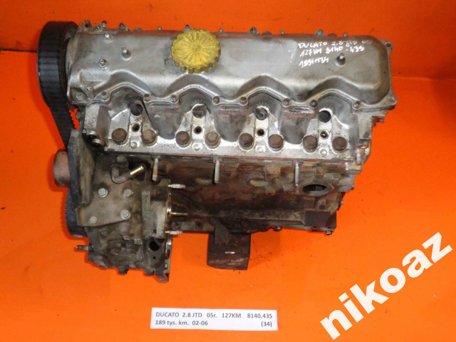 FIAT DUCATO 2.8 JTD 05 127KM 8140.43S двигатель