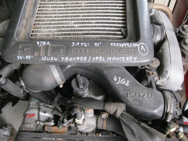 Двигатель ISUZU TROOPER MONTEREY 3.1 TDI 4JG2 125 KM