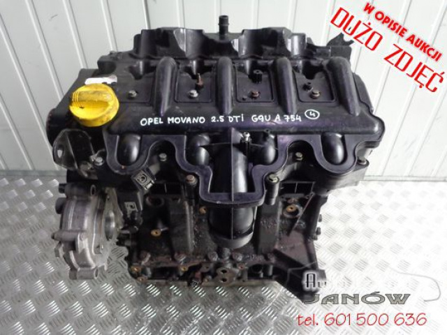 Двигатель Opel Movano 2.5 DTI DCI G9UA754 G9U A754