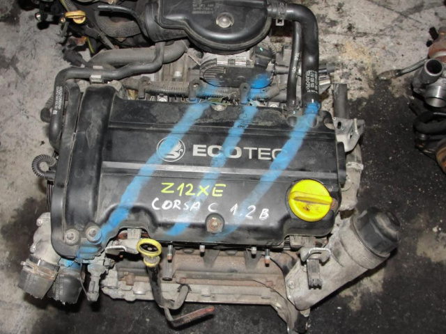 Двигатель - OPEL CORSA C 1.2 бензин KOD: Z12XE