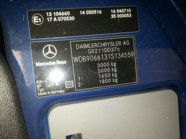 Двигатель MERCEDES SPRINTER 906 2, 2 CDI 646 49000 тыс