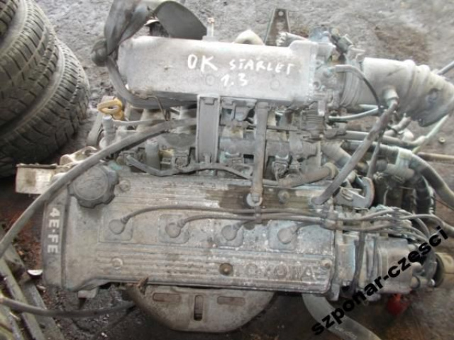 Двигатель в сборе 4E-FE TOYOTA COROLLA STARLET 1.3