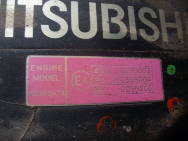 Двигатель 4D34 Mitsubishi Canter 3.9 65 75 W-wa