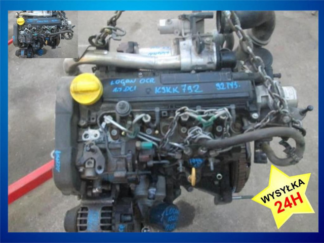 Двигатель голый 92 тыс. KM DACIA LOGAN 1.5 DCI 05-09R