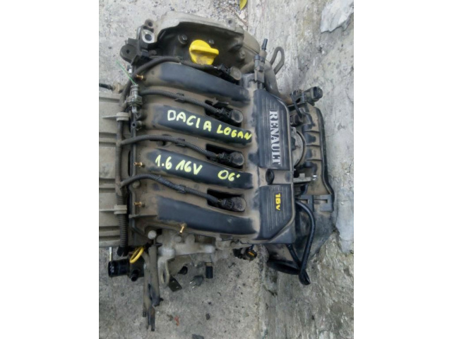 Двигатель Dacia Logan 1.6 16v состояние отличное! голый двигатель!