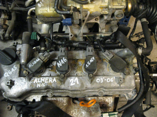 Двигатель QG15 1.5 16V NISSAN ALMERA N16 в сборе