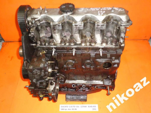 FIAT DUCATO 2.8 JTD 03 127KM 8140.43S двигатель
