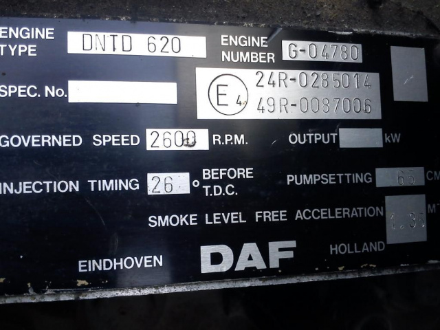 DAF 1300 44 55 двигатель мост коробка передач kabina запчасти