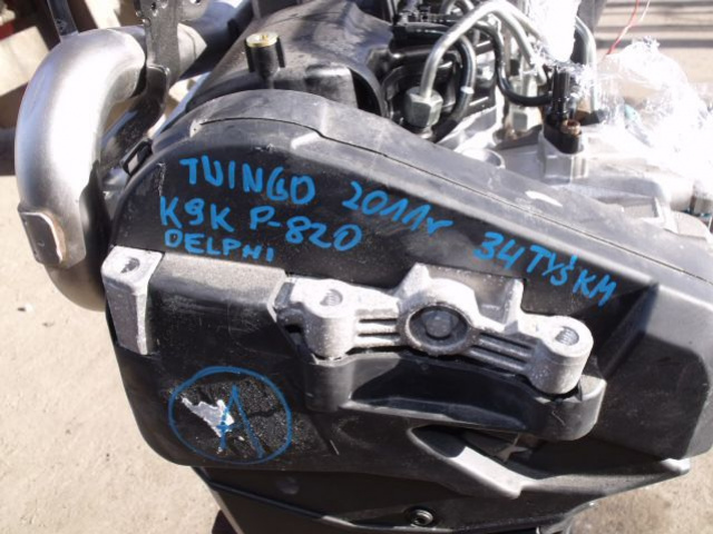 RENAULT TWINGO 1.5DCI двигатель K9KP820 K9K 34TYS KM