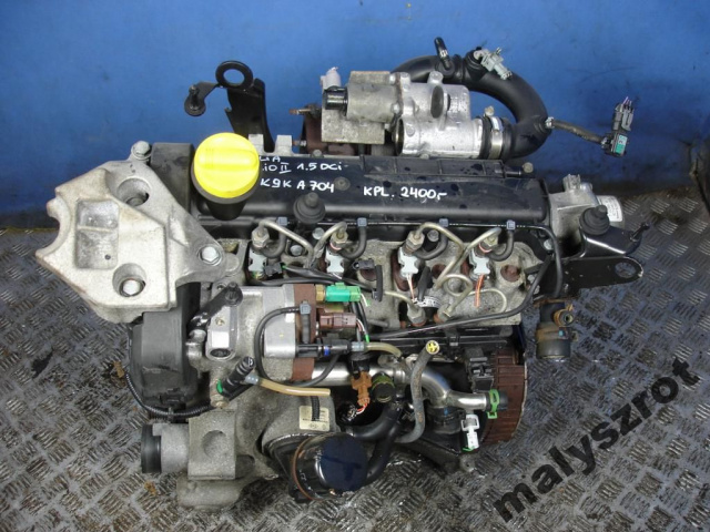 RENAULT CLIO II THALIA 1.5 DCI двигатель K9K A704 в сборе