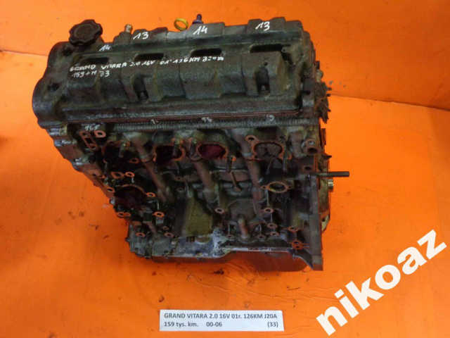 SUZUKI GRAND VITARA 2.0 16V 01 126KM J20A двигатель