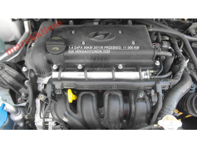 Двигатель 1.4 G4FA HYUNDAI IX20 I20 CEED 2011ROK