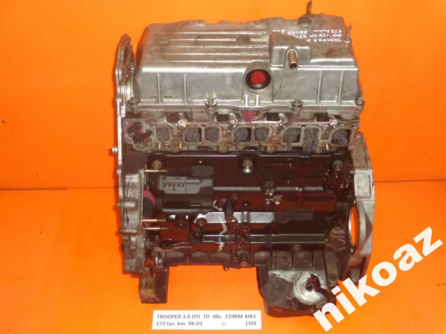 ISUZU TROOPER 3.0 DTI TD 00 159KM 4JX1 двигатель