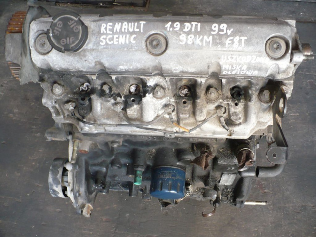 RENAULT SCENIC MEGANE I 1.9DTI двигатель F8T F9Q 734