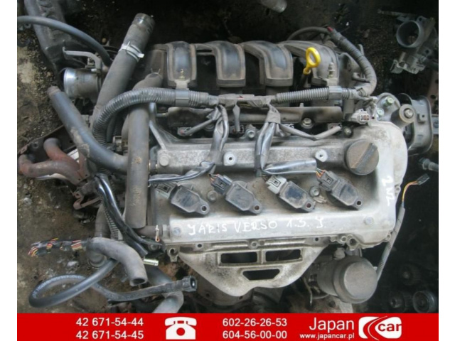 Двигатель TOYOTA YARIS VERSO 99-05 1.3 2ND JP бензин