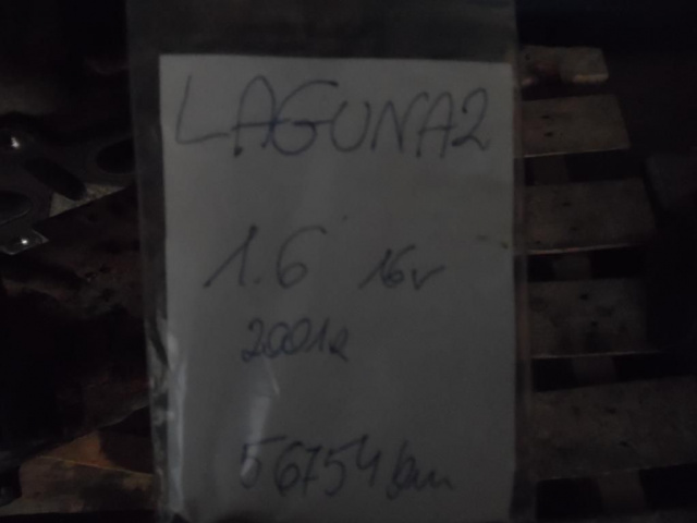 Двигатель RENAULT LAGUNA 2 II 1.6 16V