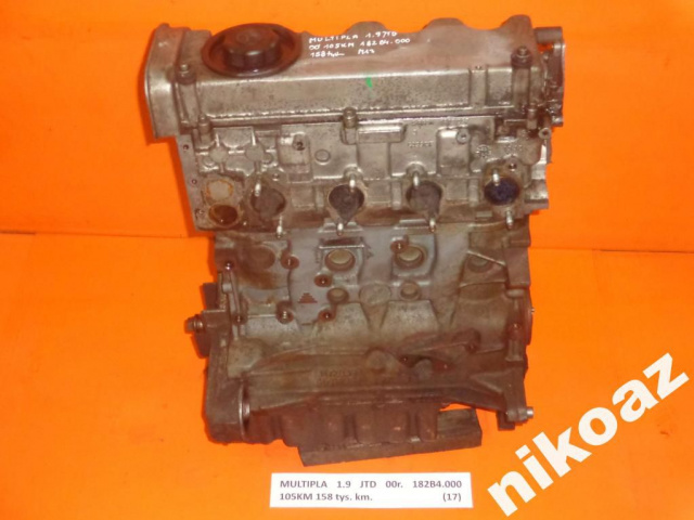 FIAT MULTIPLA 1.9 JTD 00 105 л.с. 182B4.000 двигатель
