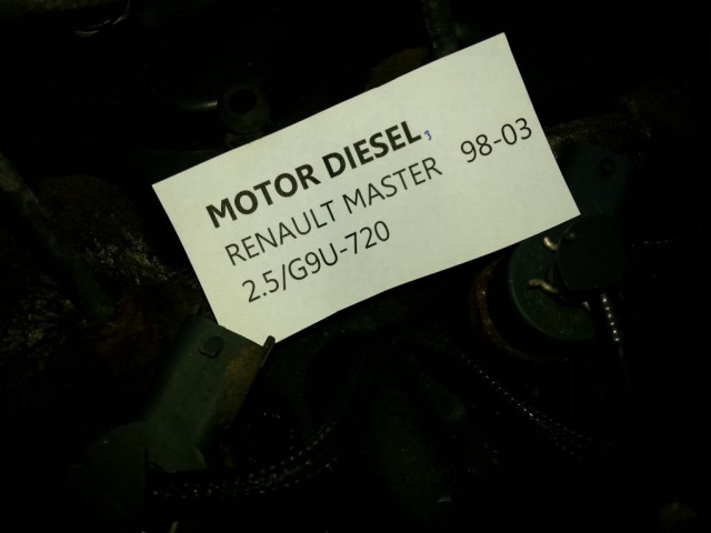 Двигатель Renault Master 2.5 DCI G9U в сборе FV