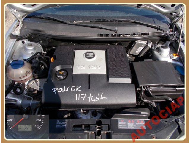 SEAT IBIZA III 6L 1.2 12V двигатель AZQ 117TYS голый