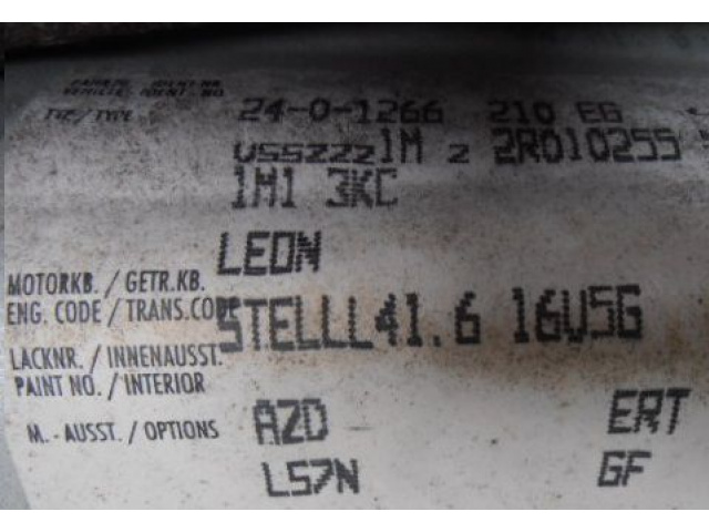 Двигатель = SEAT LEON TOLEDO II 1.6 16V AZD