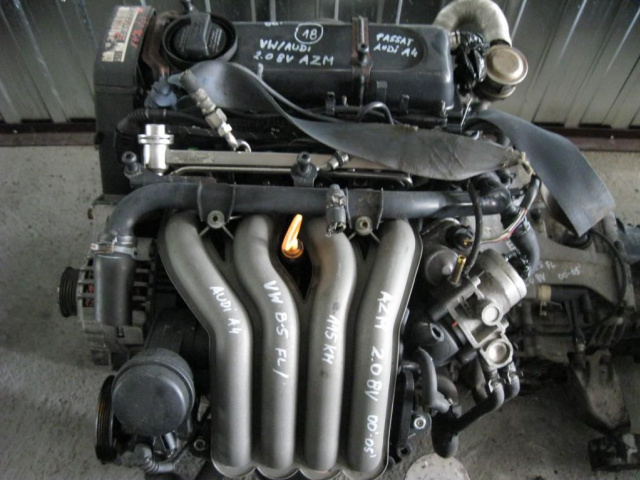 Двигатель VW PASSAT AUDI A4 2.0 8V AZM в сборе