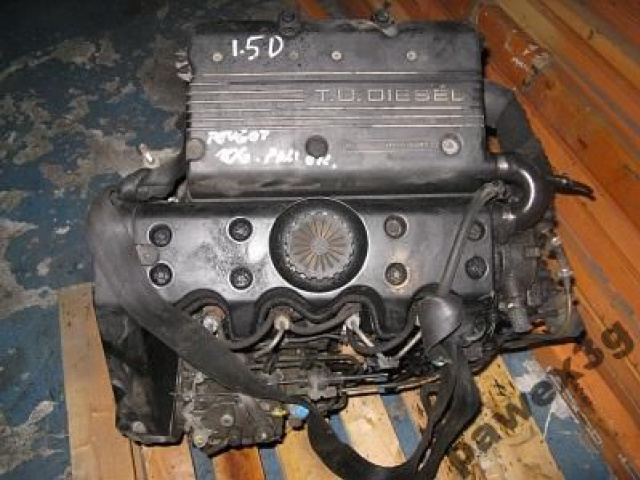 Двигатель коробка передач PEUGEOT 106 1.5 D в сборе