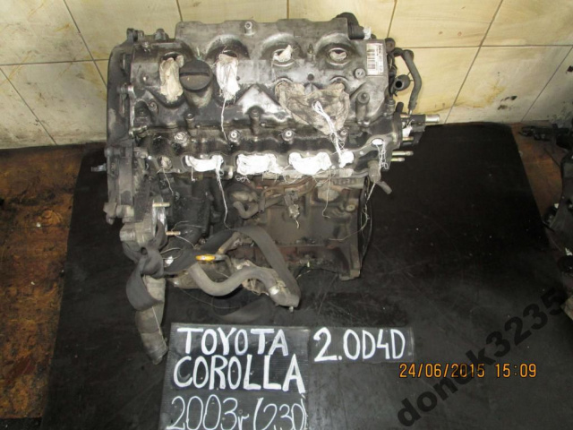 Двигатель TOYOTA COROLLA 2.0 D4D 03г. E1CD-C90 IGIELKA