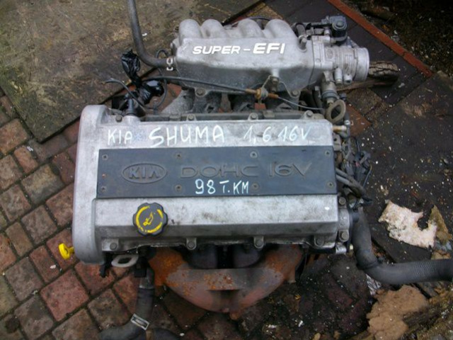 Двигатель в сборе KIA SHUMA 1.6 16V