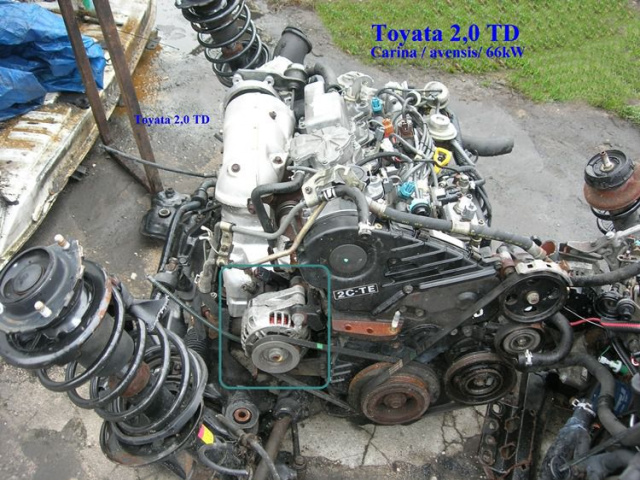 TOYOTA CARINA 2.0 TD AVENSIS двигатель - гарантия