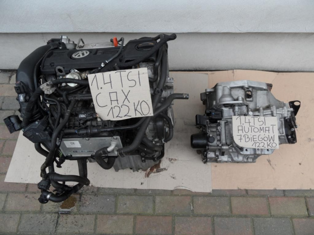 Двигатель коробка передач CAX DSG 1.4 TSI VW Golf VI 6 VII 7
