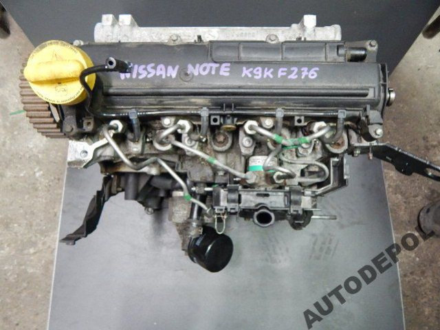 Двигатель голый NISSAN NOTE K9K F276 1.5 DCI