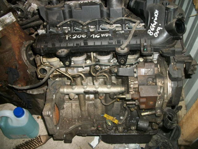 Двигатель PEUGEOT 206 1.6 HDI 2003г.. LODZKIE 86TYS KM