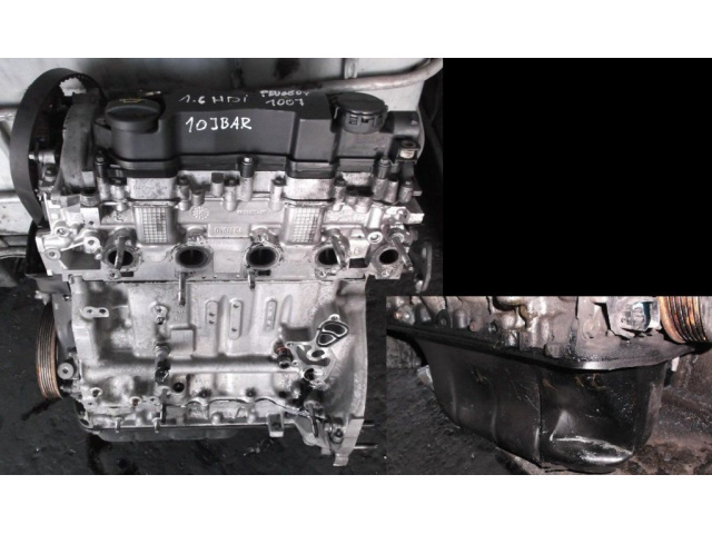 Peugeot 1007 1.6 HDI 109 л.с. двигатель голый 9H01 Krakow