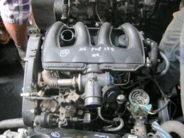 Двигатель PEUGEOT 206 1.9 D 00г.