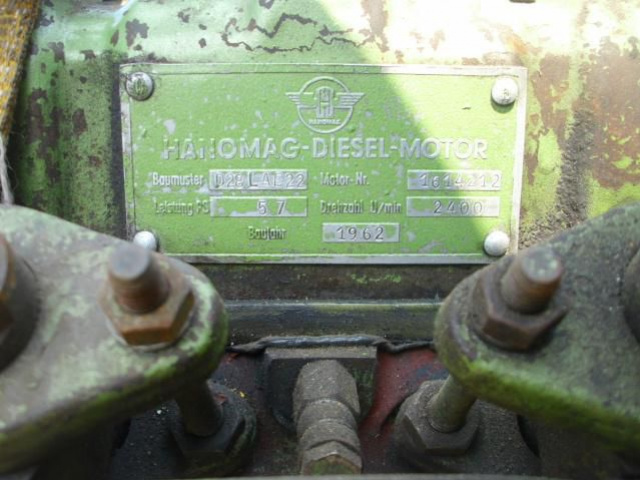 Двигатель в сборе HANOMAG D28 4.0 DISEL 1962r.