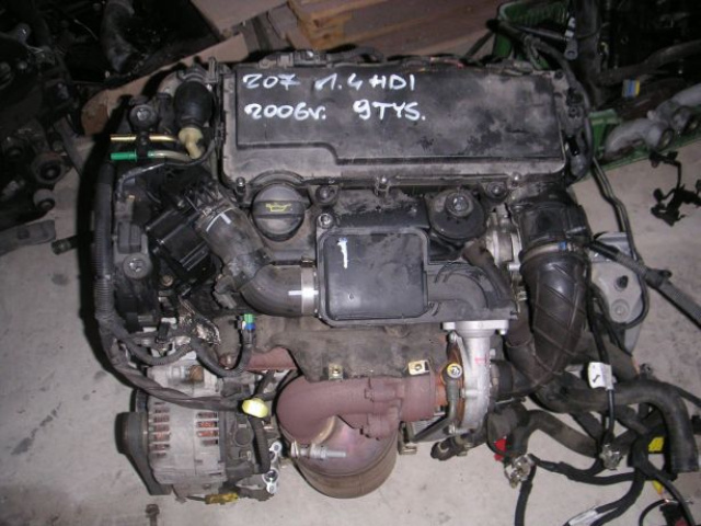 Двигатель PEUGEOT 207 206 CITROEN C3 1.4 HDI 06г. BHZ