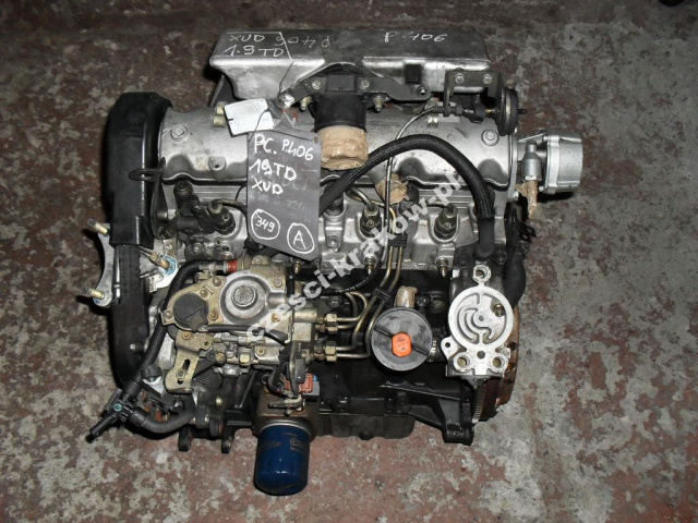 349. двигатель PEUGEOT 406 CITROEN XANTIA 1.9 TD в сборе