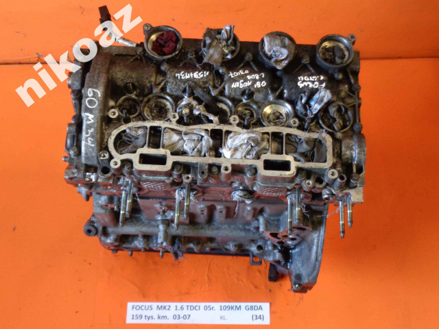 FORD FOCUS MK2 1.6 TDCI 05 109 л.с. G8DA двигатель