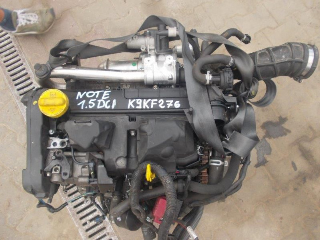 Двигатель K9KF276 Nissan Note ПОСЛЕ РЕСТАЙЛА 1.5DCI 60tKM