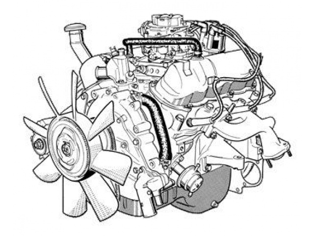 Двигатель + коробка передач Ford granada taunus 2.0 V6