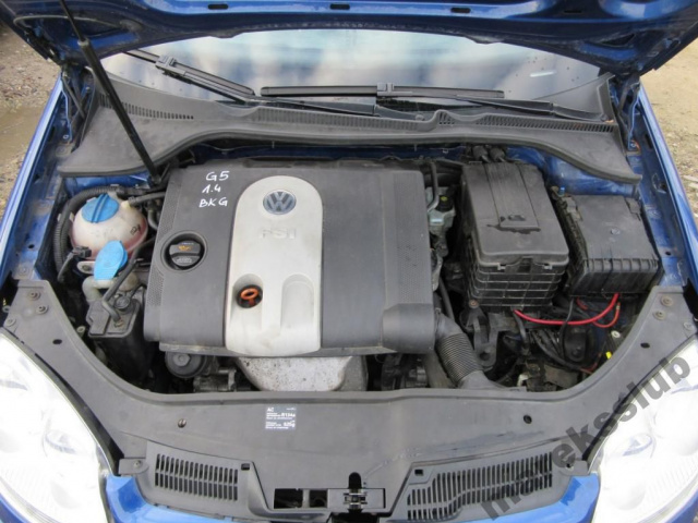 VW Golf 5 V 1.4 FSI BKG 66KW двигатель в сборе