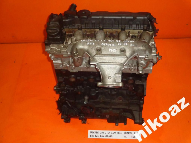 FIAT ULYSSE 2.0 JTD 16V 03 107KM RHT двигатель