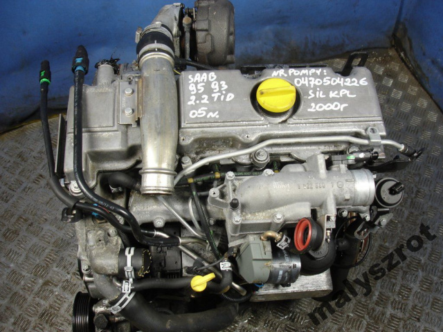 SAAB 93 95 2.2 TID 05 двигатель + насос 0470504226