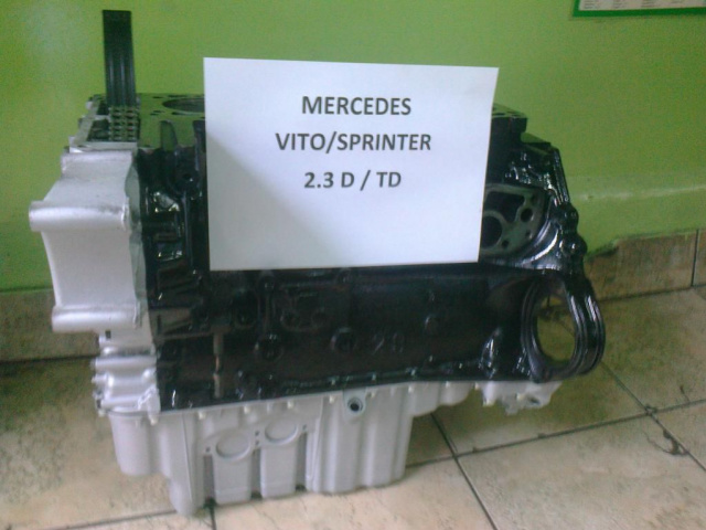 Двигатель шортблок (блок) MERC VITO SPRINTER 2.3 D / TD