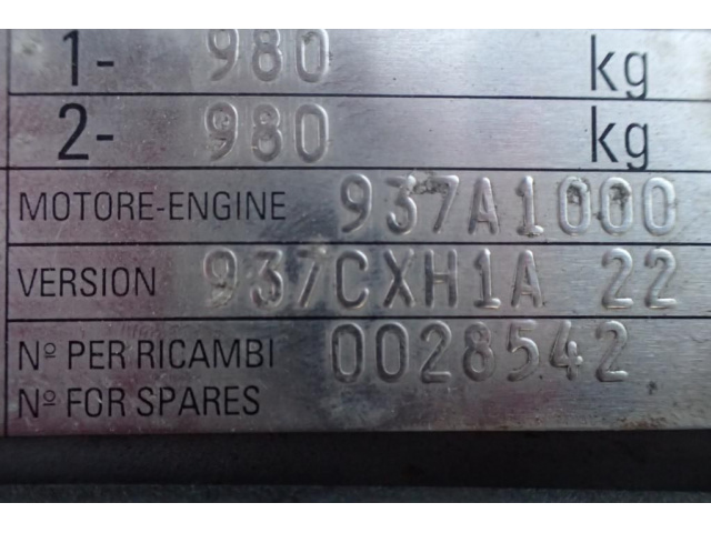 Двигатель BENZYNOW ALFA ROMEO GT 2.0 JTS 156 937A1000