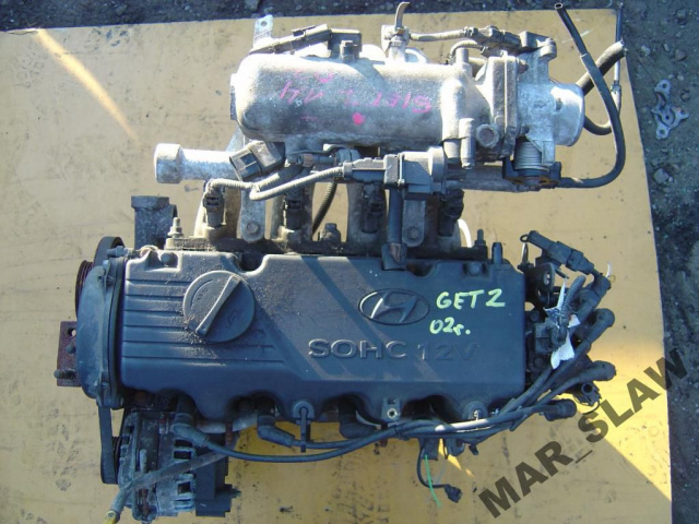Двигатель 1.3 12V SOHC Hyundai Getz
