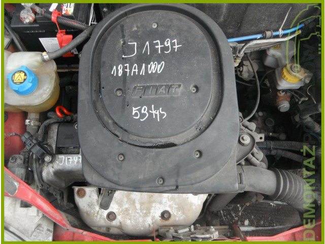 14609 двигатель FIAT SEICENTO 187A1000 1.1 FILM QQQ